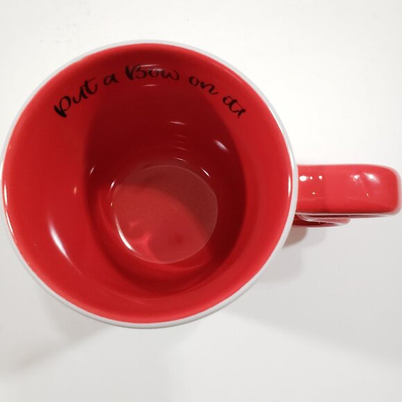 Disney Minnie Mouse Mug "Put a Bow On It" 3D Bow Handle 15 oz - Picture 5 of 13